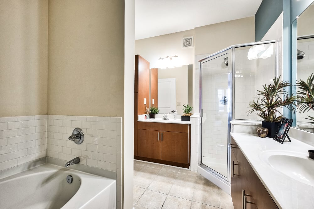 Bathroom at The Quarters at Towson Town Center in Towson, MD
