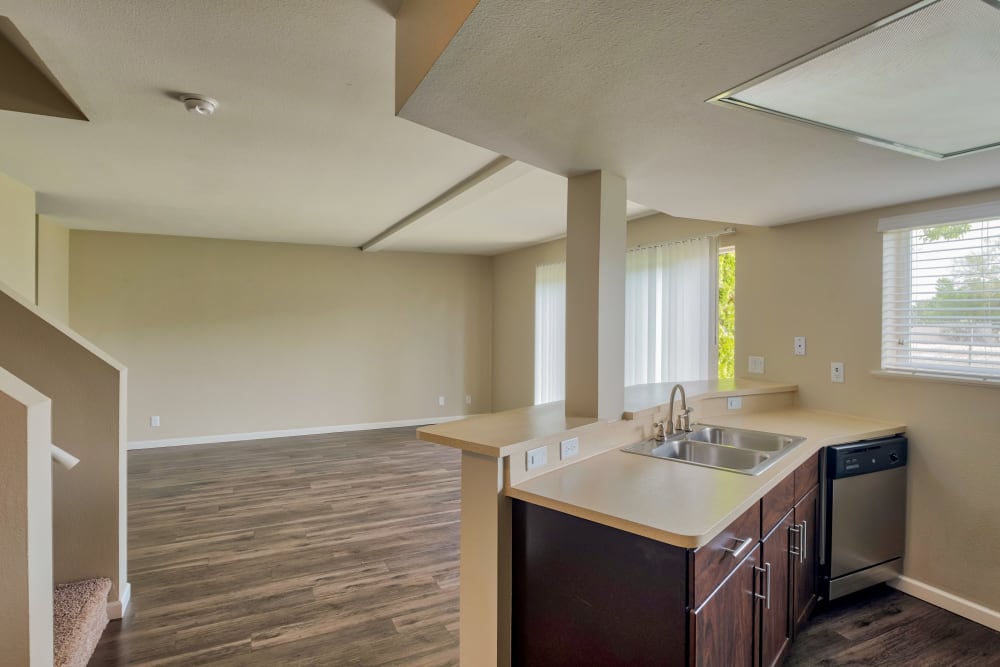 Living Room at Monterra Townhomes in Boise, Idaho