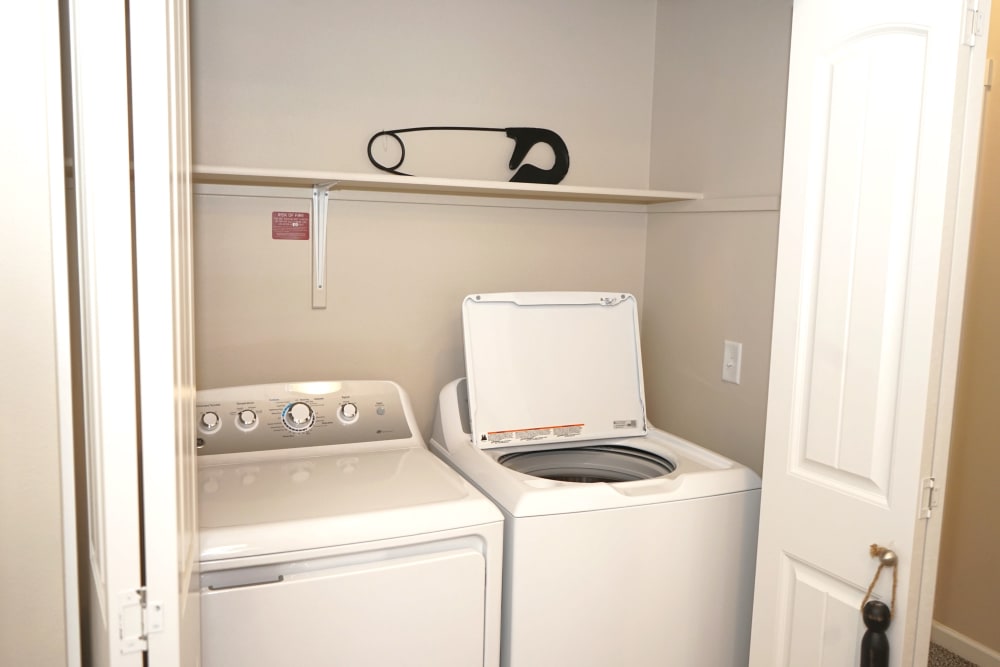 washer and dryer at Southtown Apartments in Monmouth, Oregon