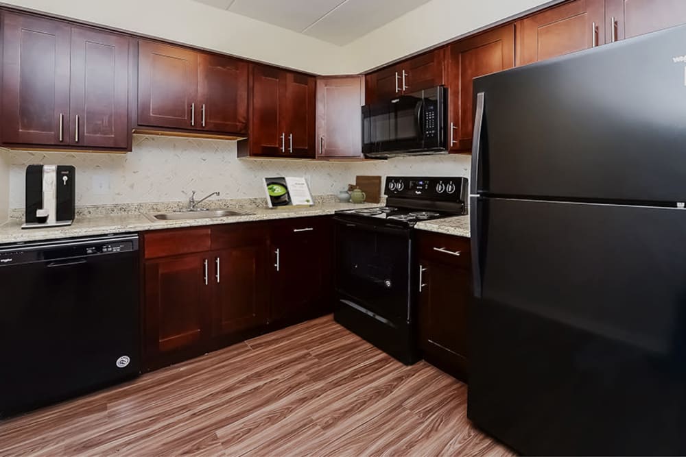 Modern Kitchen at William Penn Village Apartment Homes in New Castle, Delaware