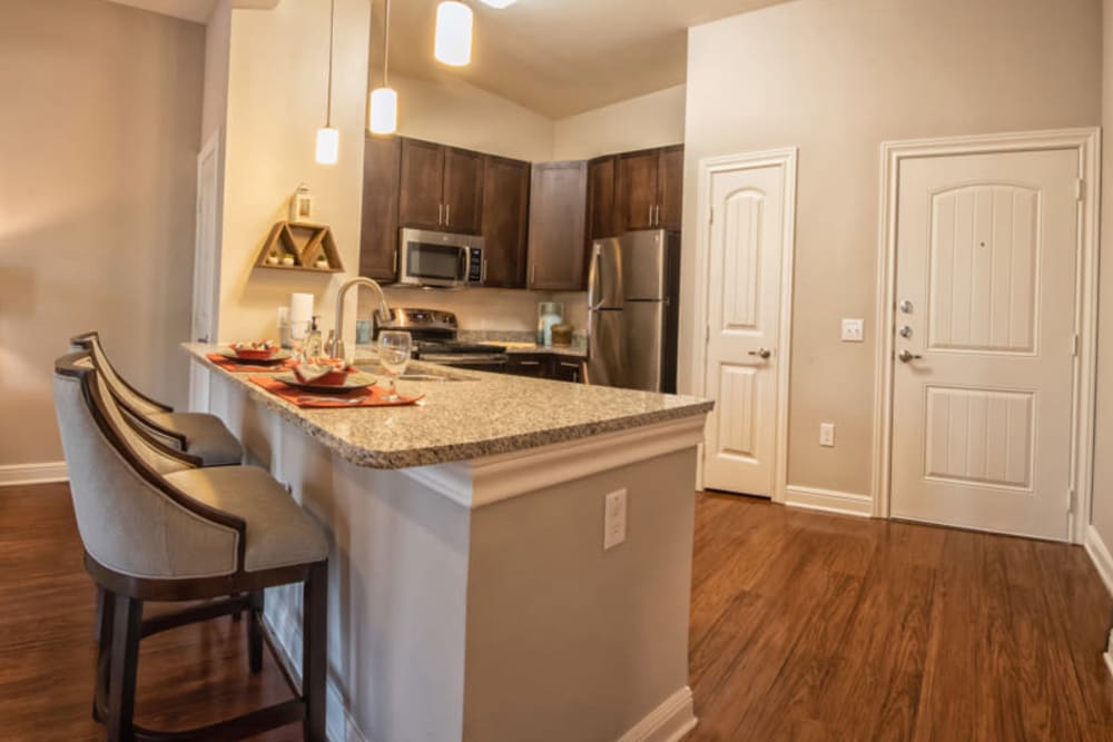 Granite counter tops at Artistry at Craig Ranch in McKinney, Texas