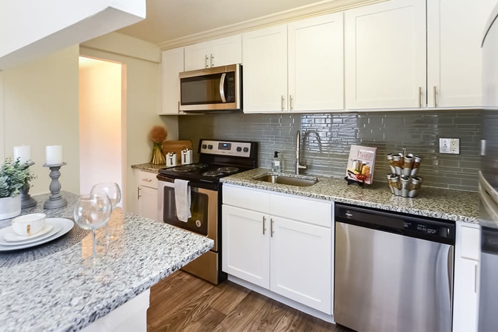 Beautiful Kitchen at Waterview Apartments in West Chester, Pennsylvania