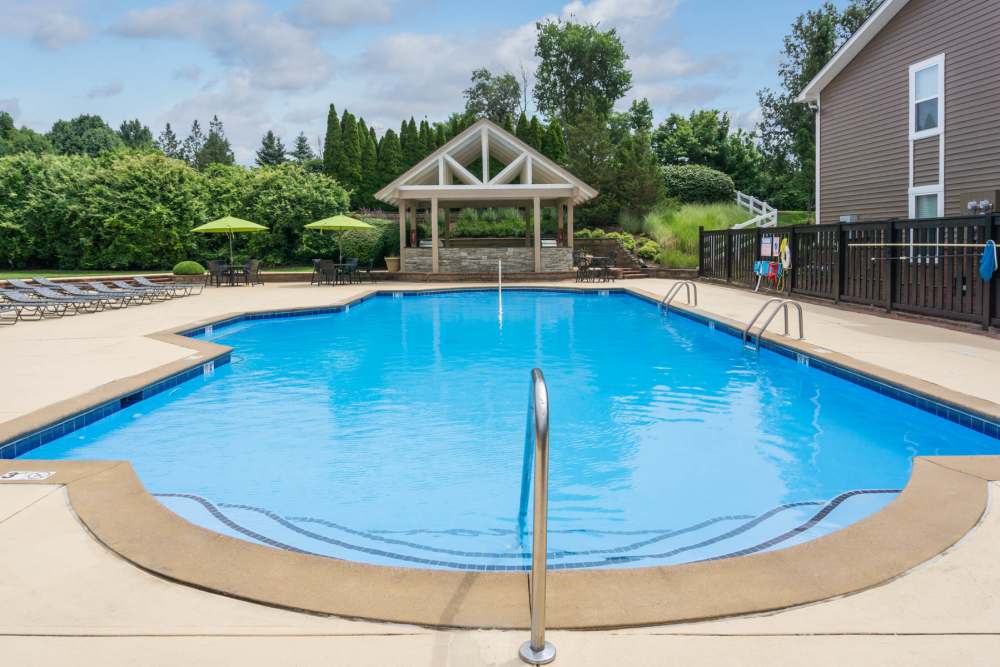 Sparkling pool at Paddock Club Apartments in Florence, Kentucky