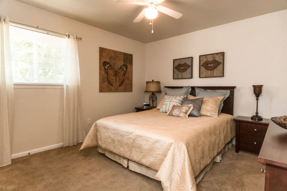 Master bedroom at Salem Wood Apartments in Salem, Virginia