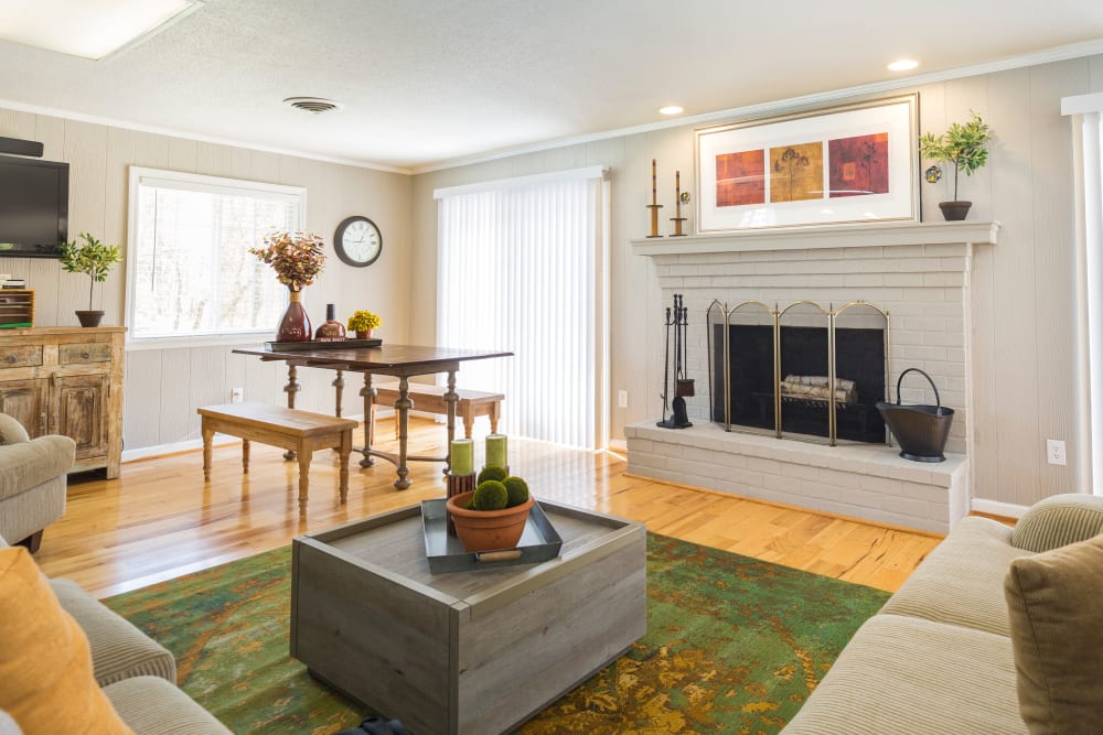 Living room view of Salem Wood Apartments in Salem, Virginia