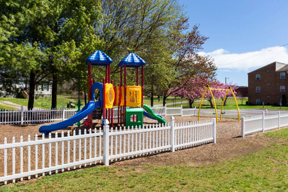 Outdoor playground at The Crest Apartments in Salem, Virginia