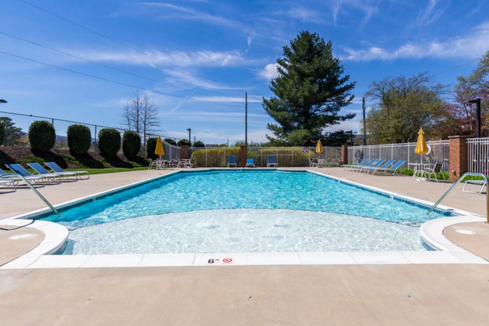 Pool entrance at The Crest Apartments in Salem, Virginia