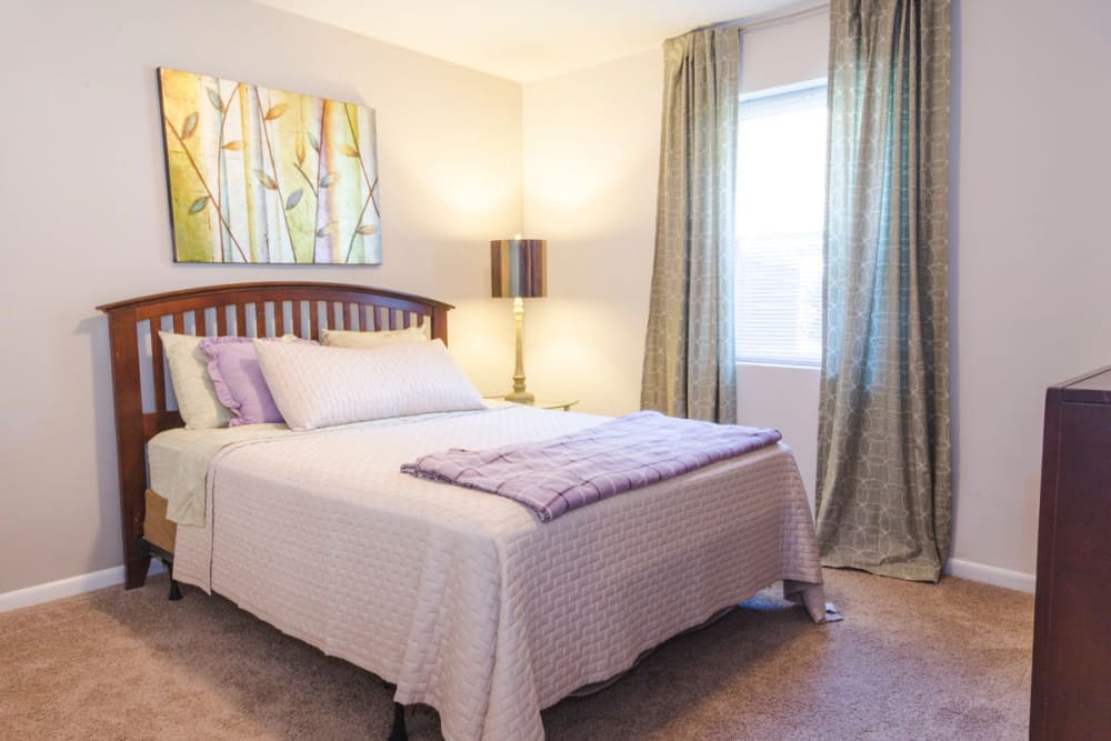 Guest bedroom view at The Crest Apartments in Salem, Virginia