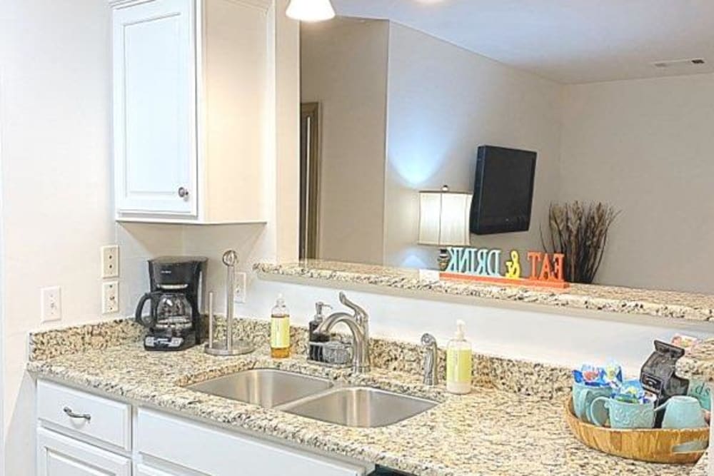 Kitchen at Glade Creek Apartments in Roanoke, Virginia
