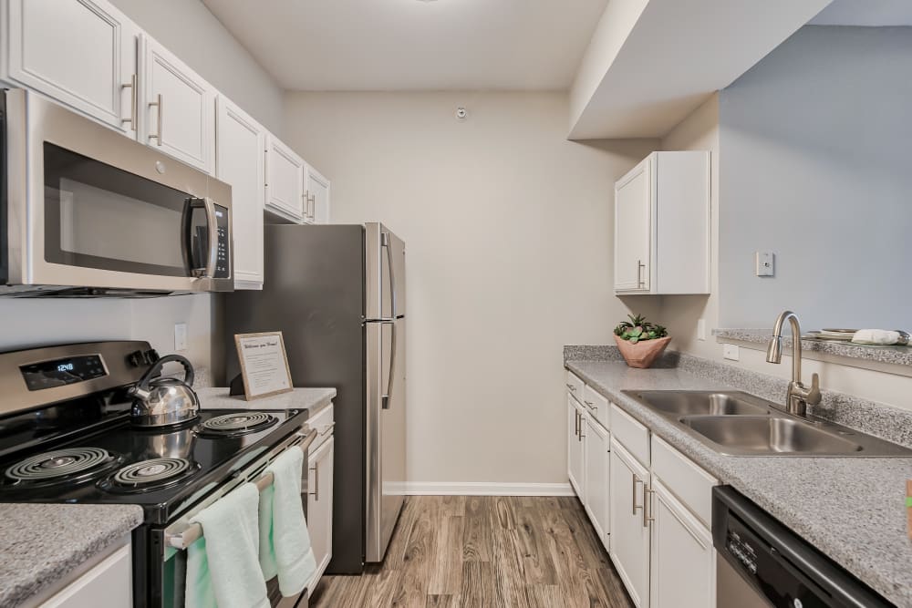 Kitchen at Cornerstone Apartments in Independence, MO