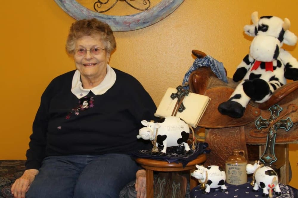 Residents bring treasured possessions to Holstein Senior Living in Holstein, Iowa.