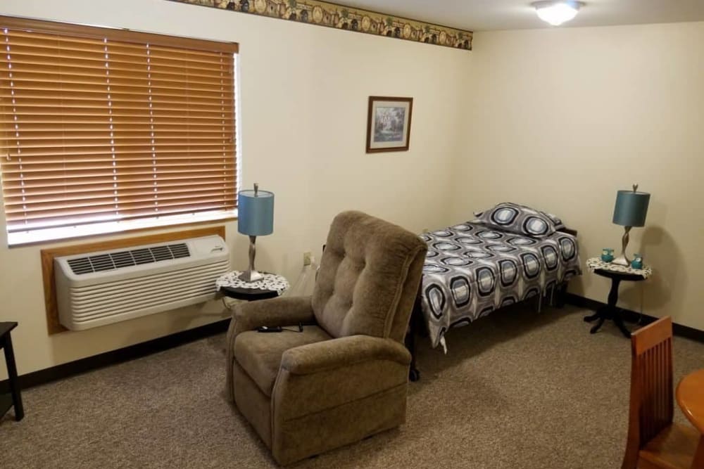 Open respite care floor plans at Manning Senior Living in Manning, Iowa.