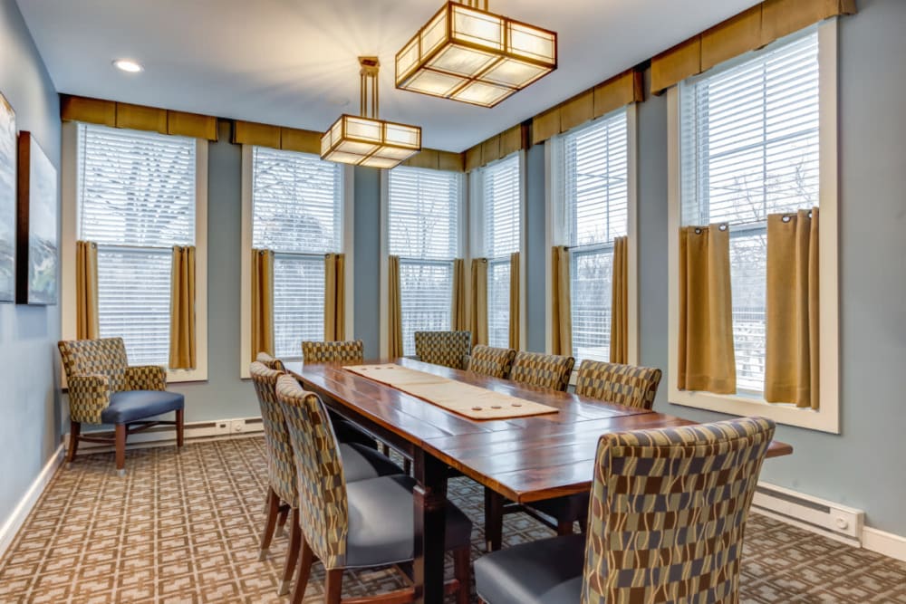 Private dining room at Anthology of Wheaton in Wheaton, Illinois