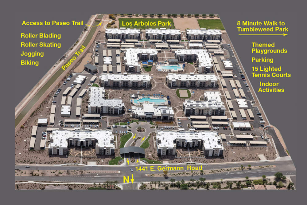 Sitemap at Sky at Chandler Airpark in Chandler, Arizona