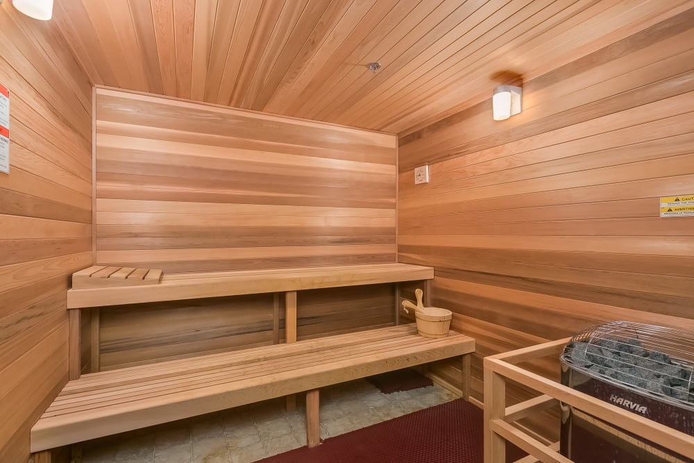 Sauna at Applewood Pointe of Bloomington at Valley West in Bloomington, Minnesota. 