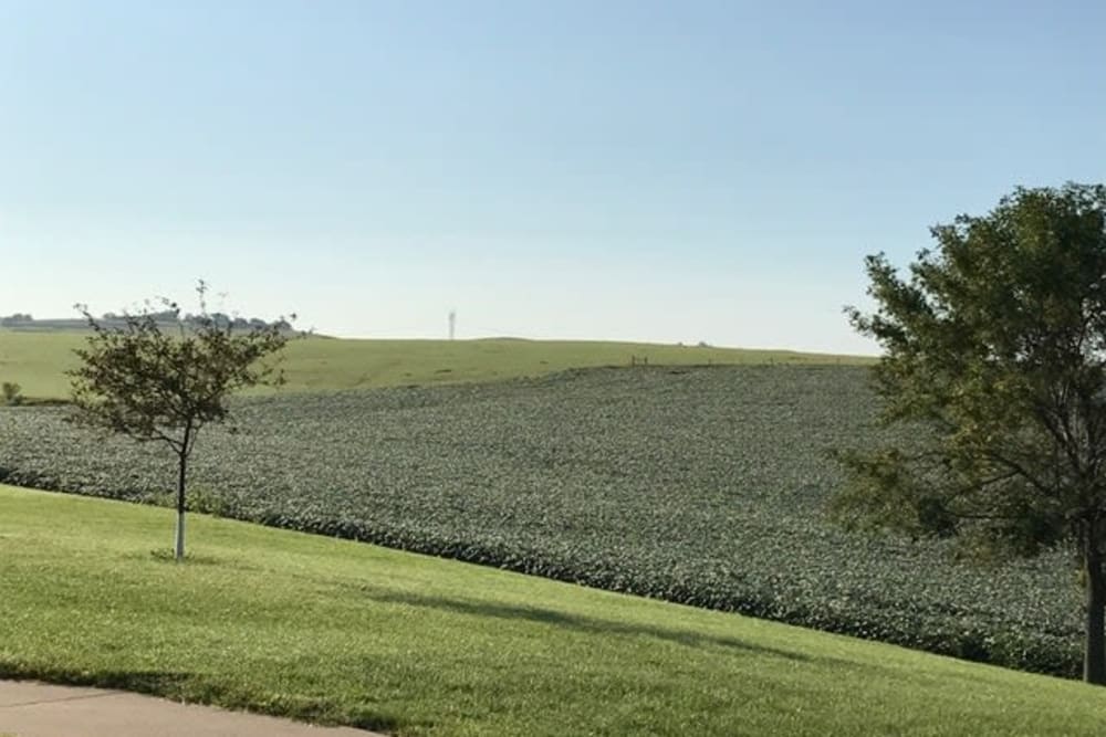 Walking path with beautiful views at Lawton Senior Living in Lawton, Iowa.