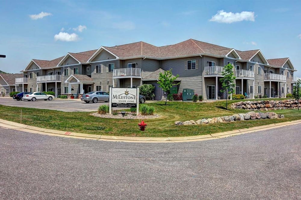 Exterior view of Milestone Senior Living Hillsboro in Hillsboro, Wisconsin.