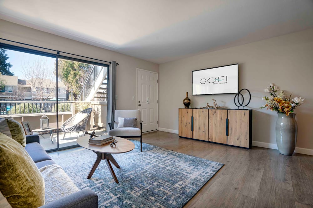 Our Apartments in San Jose, California offer a Living Room