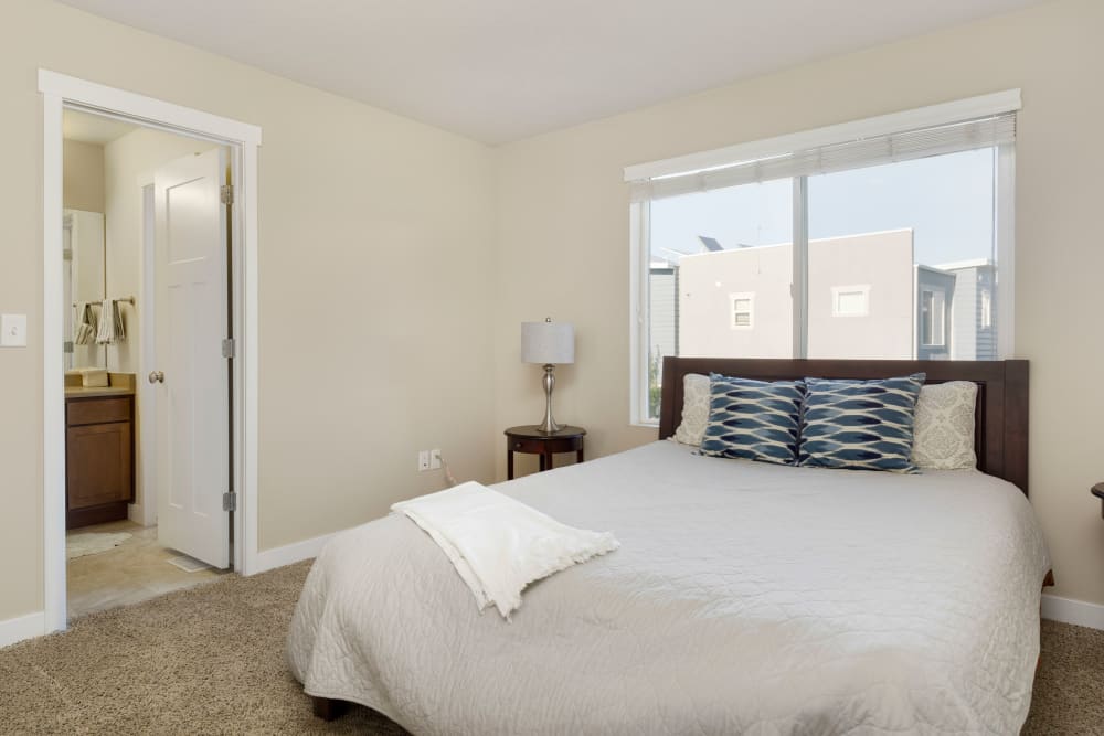 Large bedroom at Olympus at the District in South Jordan, Utah