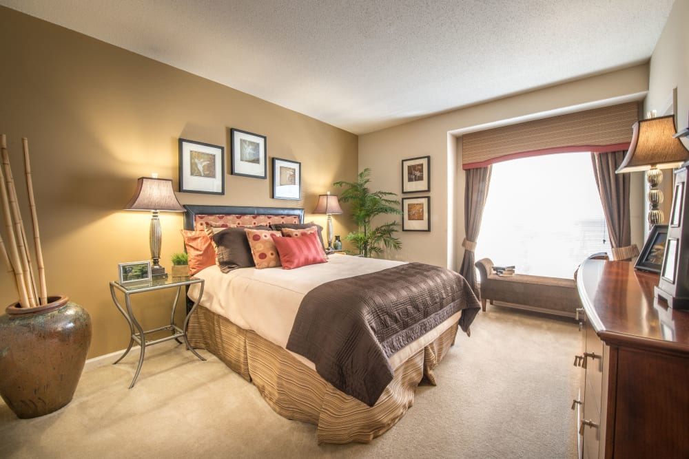 Spacious open bedroom layout at Odyssey Lake in Brunswick, Georgia