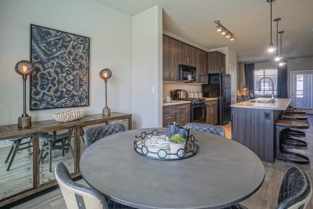 Beautifully decorated open-concept townhome at Olympus Northpoint in Albuquerque, New Mexico