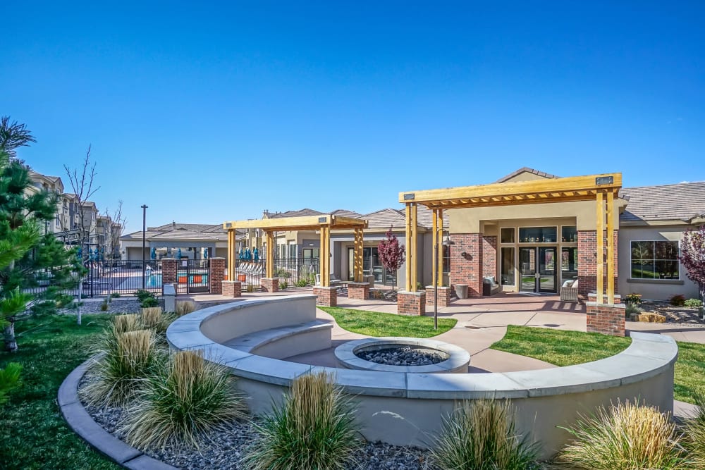 Fire pit area at Olympus Northpoint in Albuquerque, New Mexico