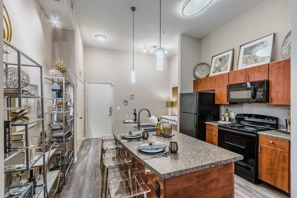 Spacious kitchen at Olympus Boulevard in Frisco, Texas