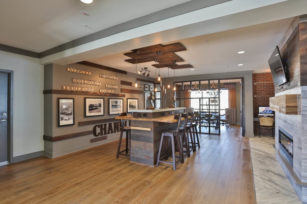 Great places to get to know your neighbors in the clubhouse at Olympus Steelyard in Chandler, Arizona