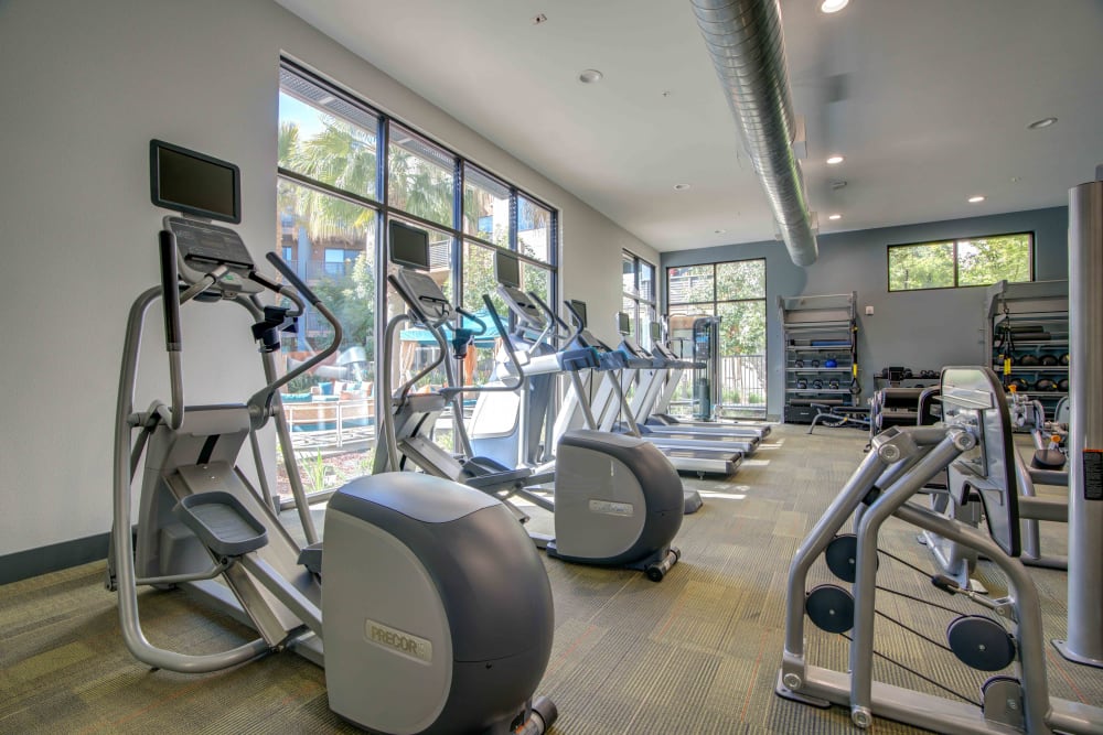 Fitness center at Sofi Riverview Park