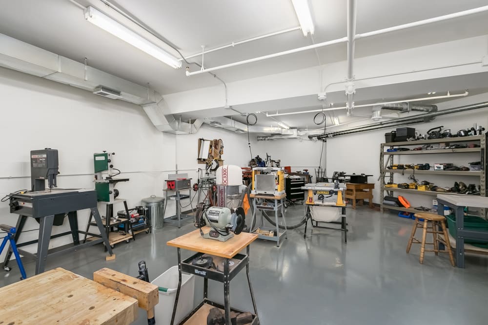 The woodshop at Applewood Pointe of Apple Valley in Apple Valley, Minnesota