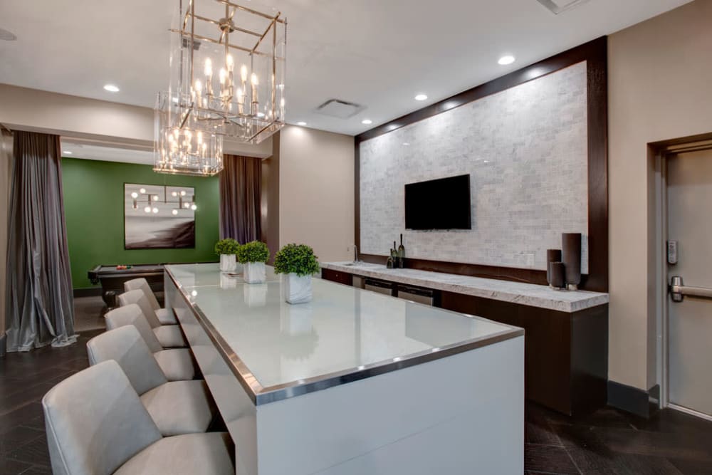 The clubhouse at Skyline New Rochelle in New Rochelle, New York
