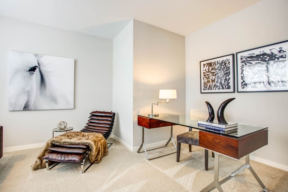 Spacious office with plush carpeting at The Oaks Of Vernon Hills in Vernon Hills, Illinois