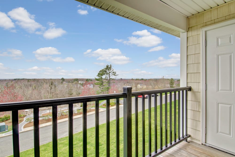 Private balcony at Bradlee Danvers in Danvers, Massachusetts