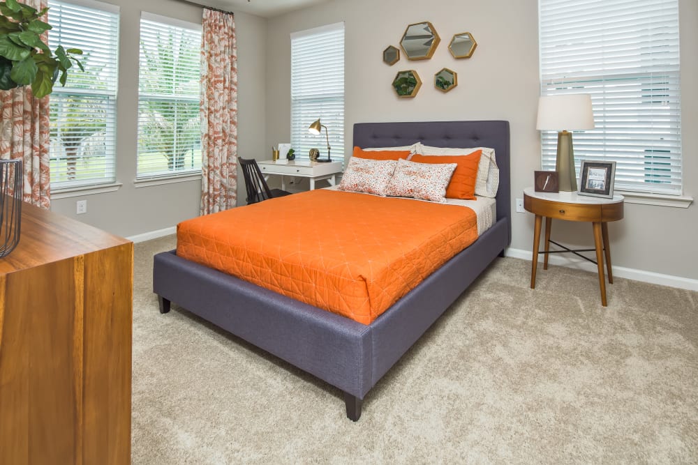 Bedroom with a view at Linden Audubon Park in Orlando, Florida