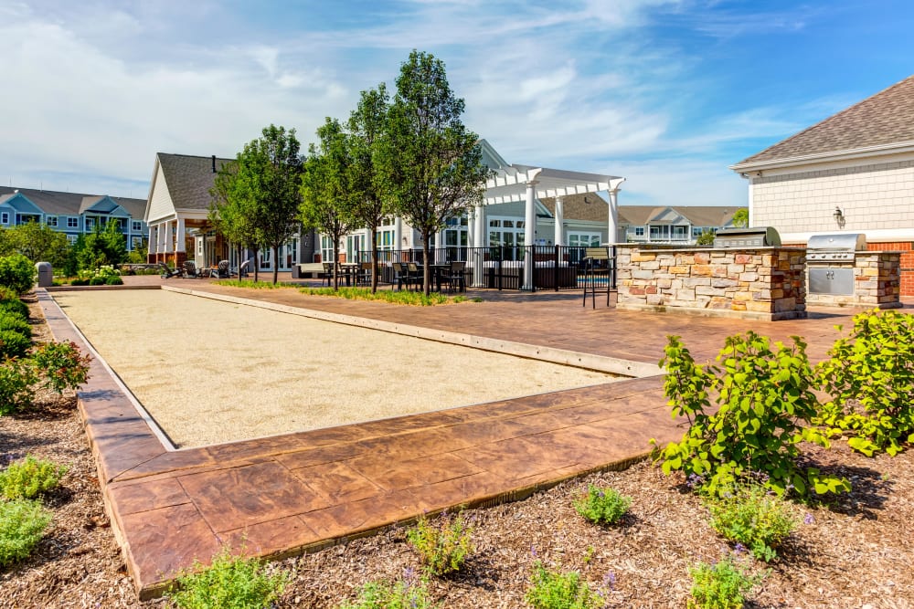 Lush landscaping at Northgate Crossing in Wheeling, Illinois