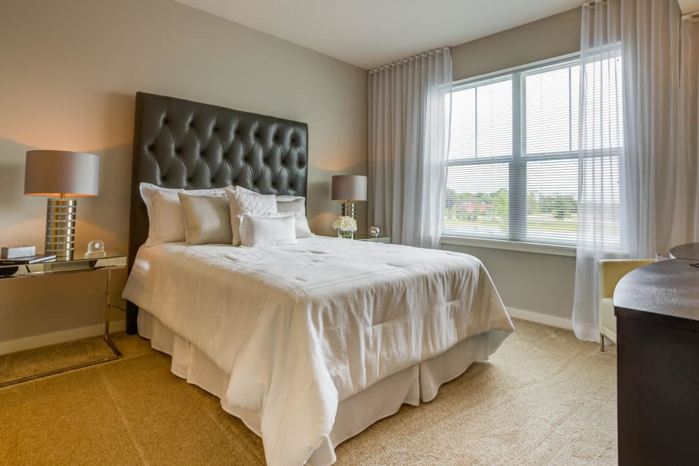 Cozy bedroom at Northgate Crossing in Wheeling, Illinois