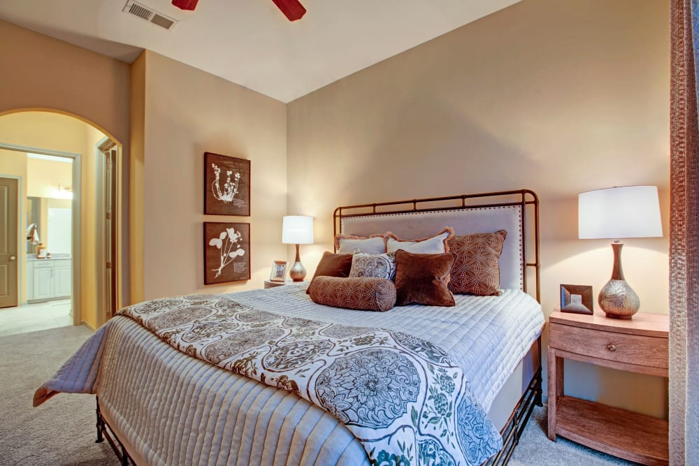 Master bedroom at Mark at West Midtown in Atlanta, Georgia