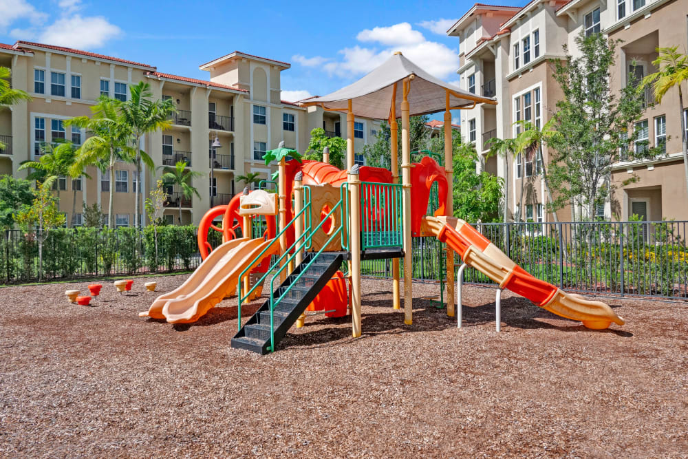Children's play park at City Center on 7th Apartment Homes in Pembroke Pines, Florida