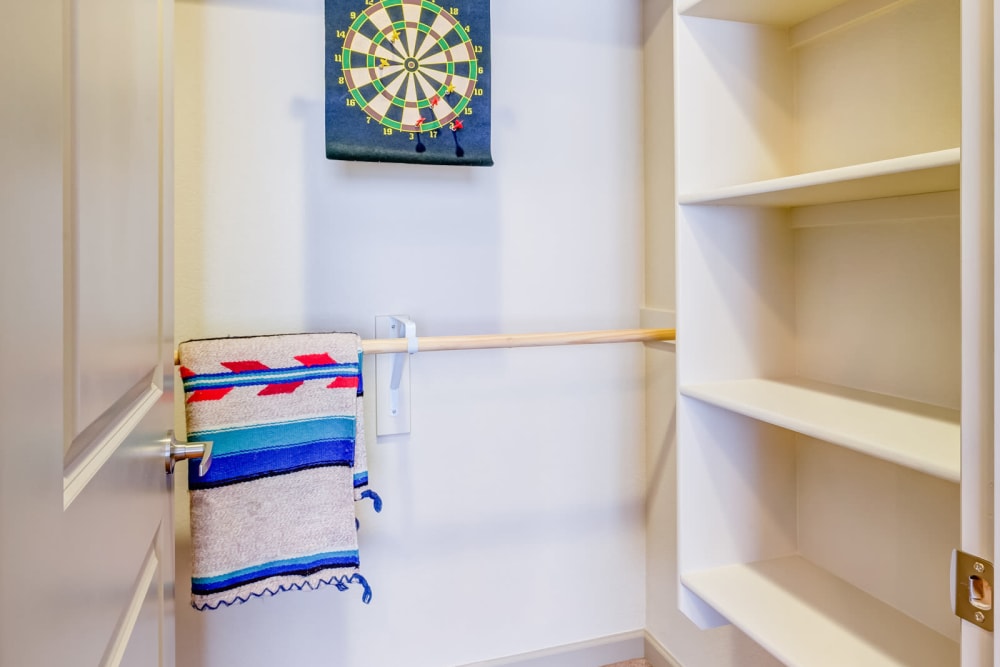Spacious walk-in closet in a model home at Granite 550 in Casper, Wyoming