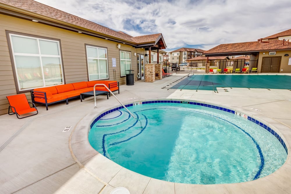 Spa near the pool at Granite 550 in Casper, Wyoming