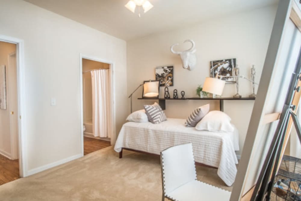 Room for a futon in a model home's art studio at Walden at Chatham Center in Savannah, Georgia