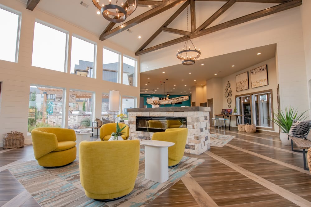 Luxury clubhouse at Bend at New Road Apartments in Waco, Texas