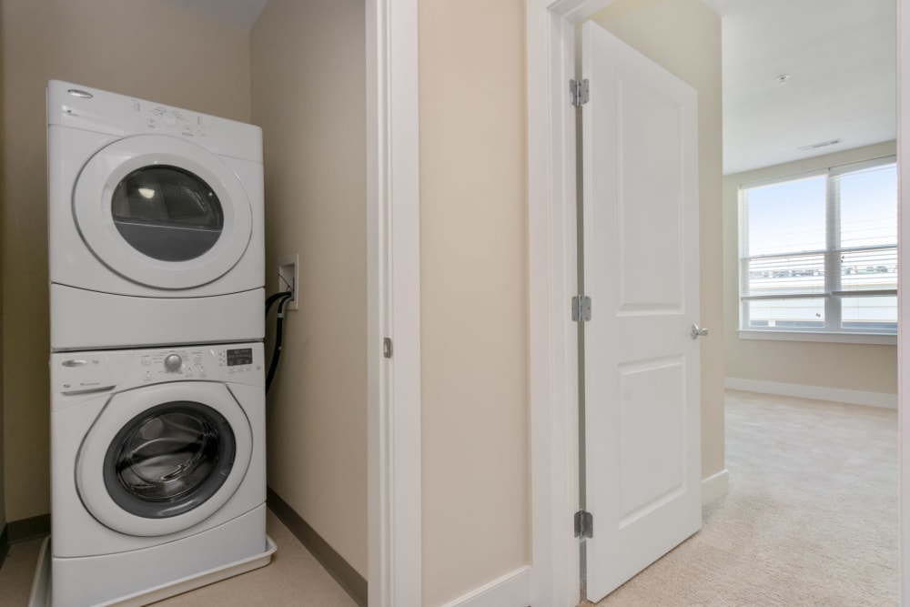 washer and dryer at Riverbend on the Charles in Watertown, Massachusetts