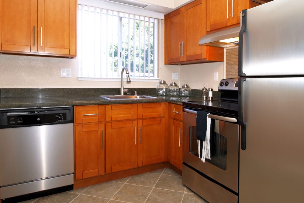 Spacious kitchen area at Spring Lake Apartment Homes in Santa Rosa, California