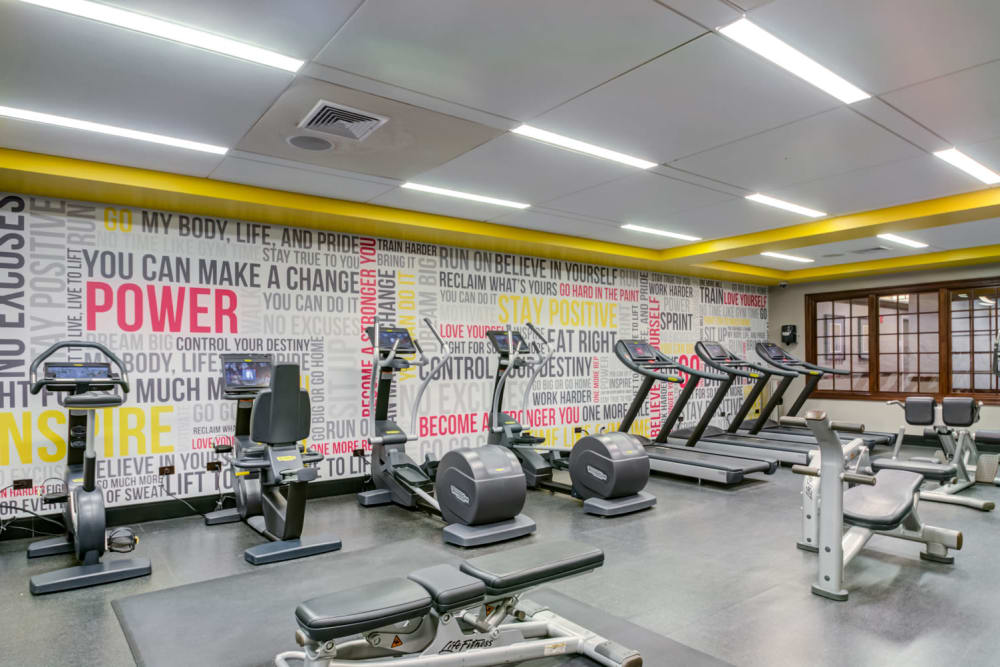 State of the art gym at Sofi at Morristown Station in Morristown, New Jersey