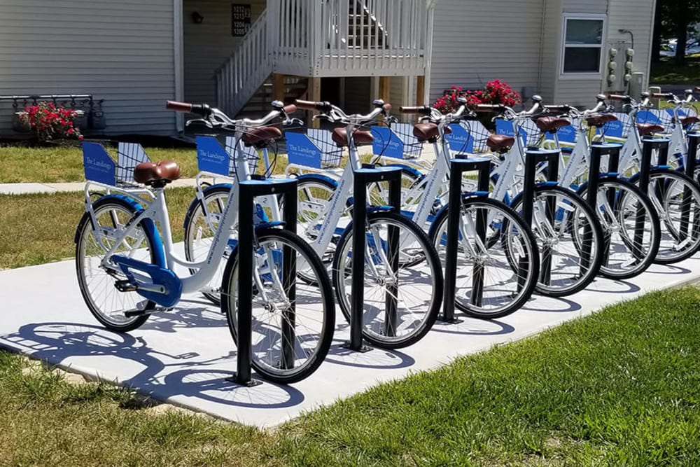 Bike share at The Landings Apartment Homes in Absecon, New Jersey