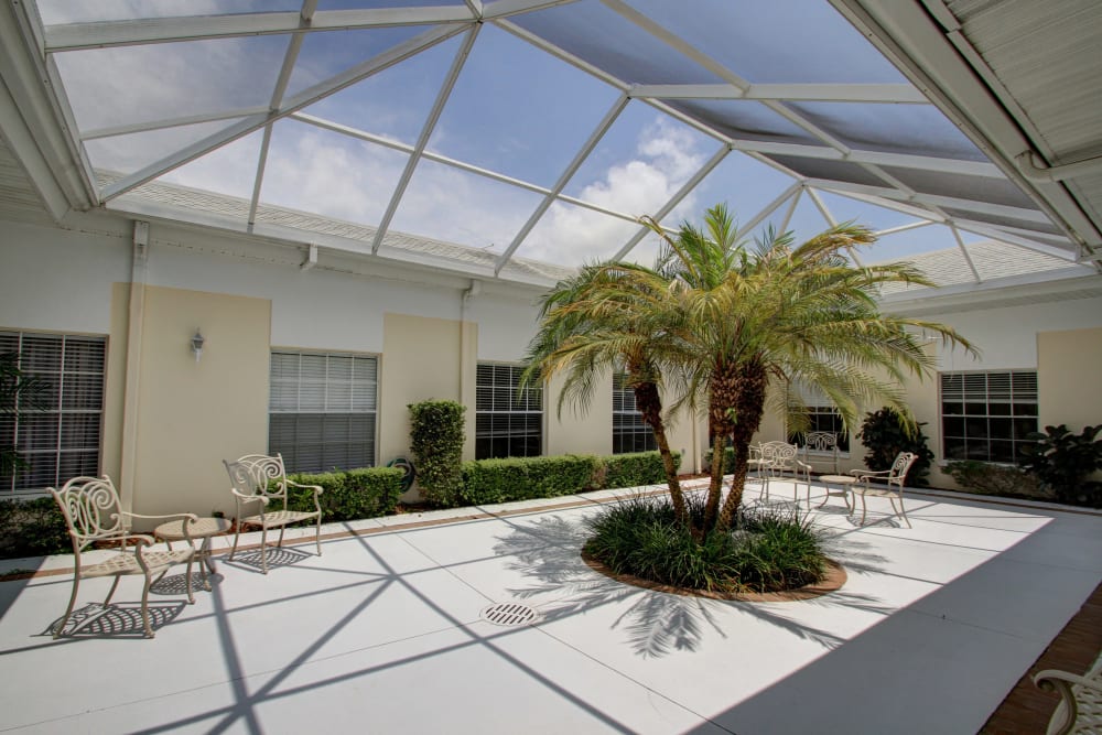 A sun room at Truewood by Merrill, Bradenton in Bradenton, Florida