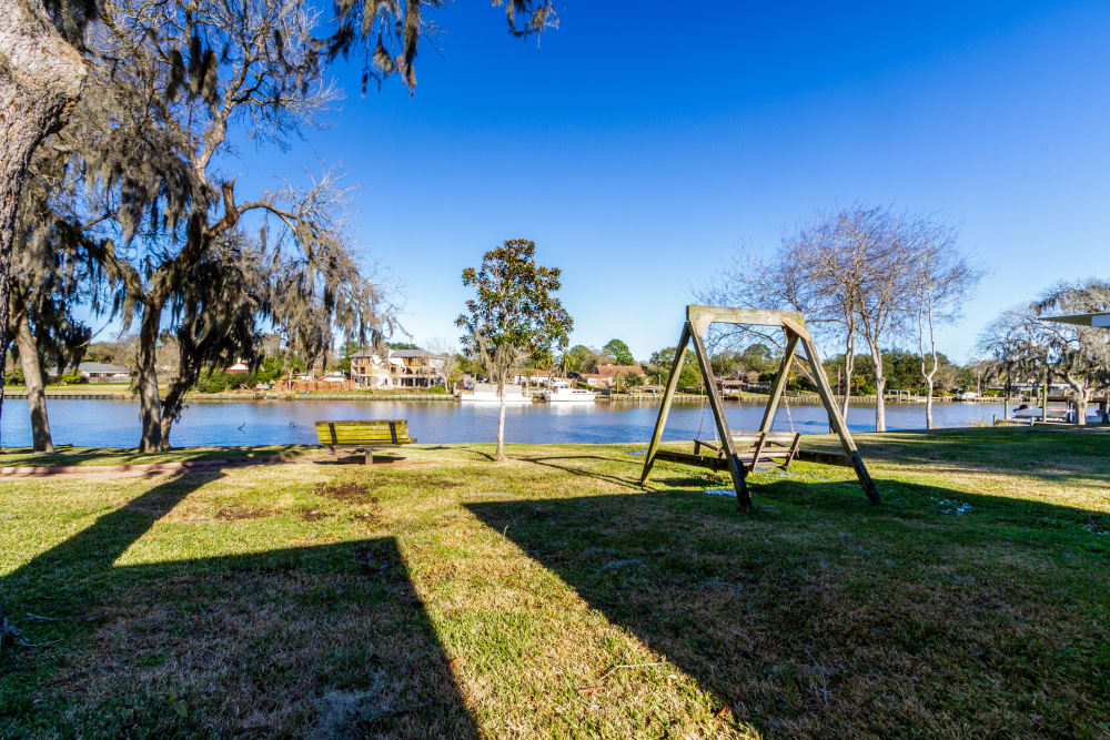 Onsite children's playground at Clear Lake Place in Houston, Texas