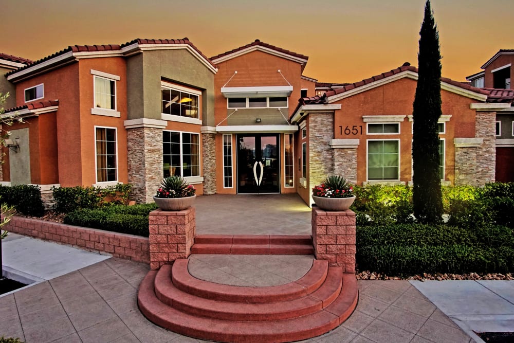 Exterior of the Leasing Office at Miro at the Parc in Henderson, Nevada
