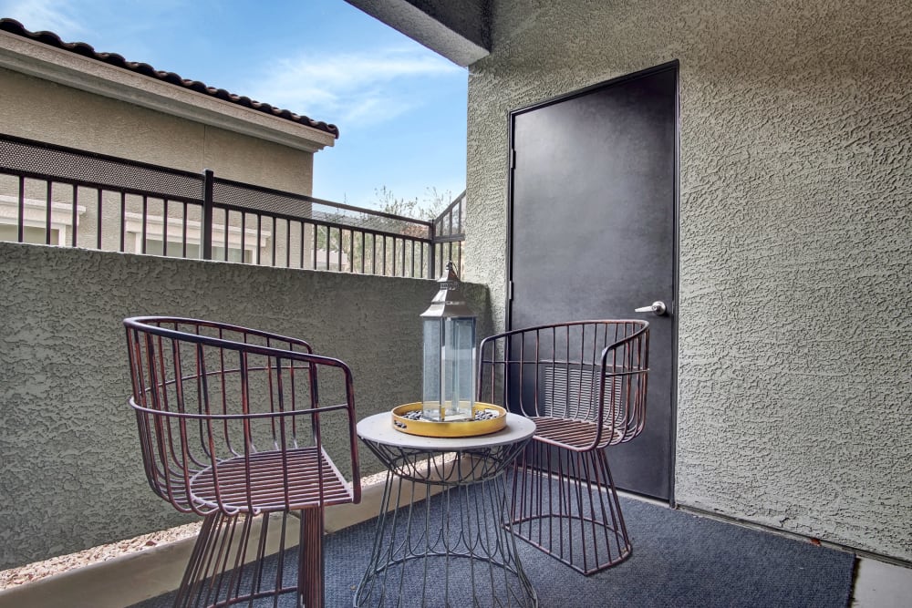 Private Balcony at Apartments in Henderson, Nevada